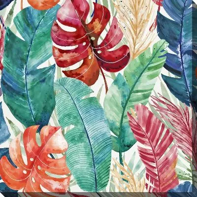 Картина маслом Тропические листья монстеры №37
