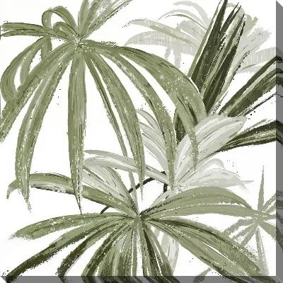 Картина маслом Тропические листья монстеры №48