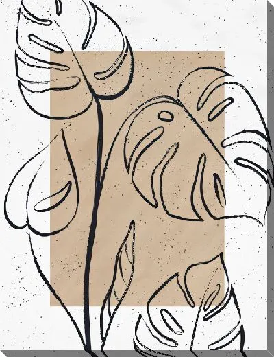 Постер Тропические листья монстеры №49