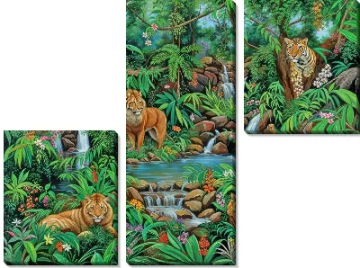 Модульная картина Джунгли №200