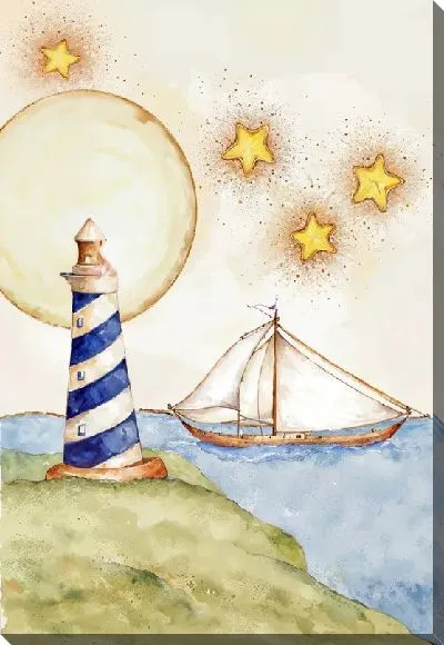 Картина маслом Парусник №308