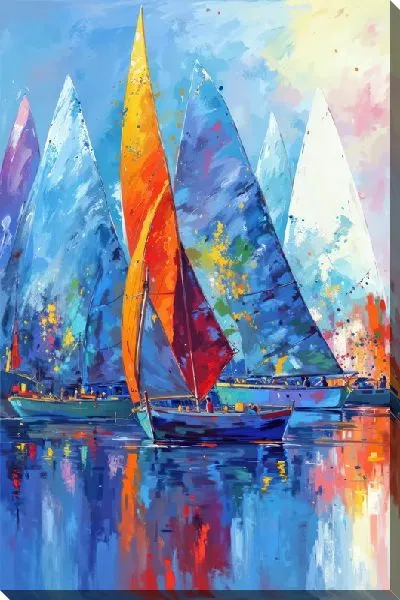 Картина маслом Парусник №314