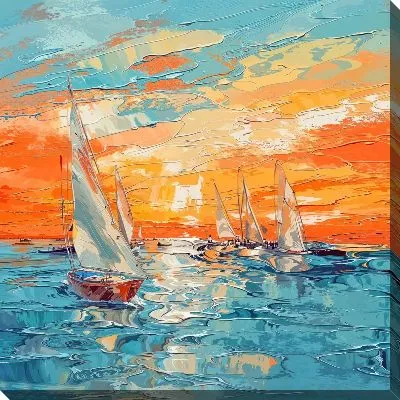 Картина маслом Парусник №317