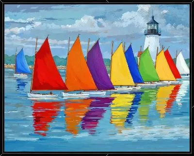 Парусники яркие №362