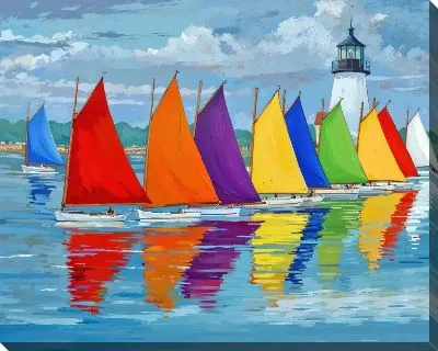 Парусники яркие №362