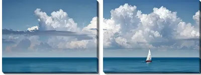 Модульная картина Парусник №363