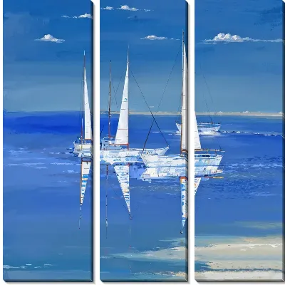 Модульная картина Парусник №366