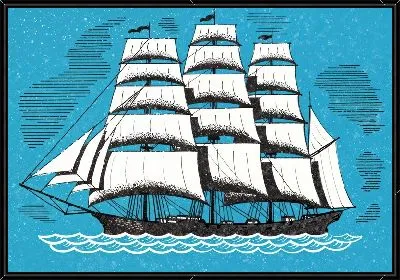 Картина Парусник №388