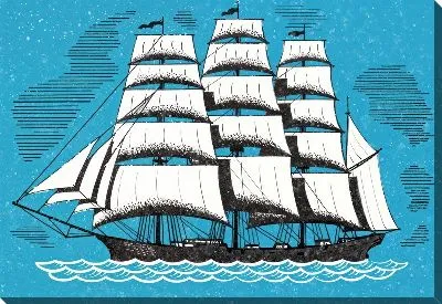 Картина маслом Парусник №388