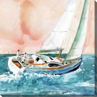 Картина маслом Парусник №396