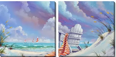 Модульная картина Посидеть у моря