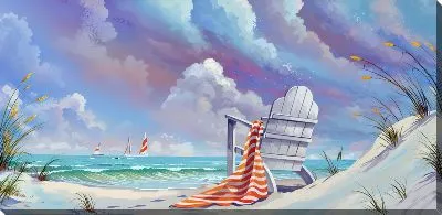 Картина маслом Посидеть у моря