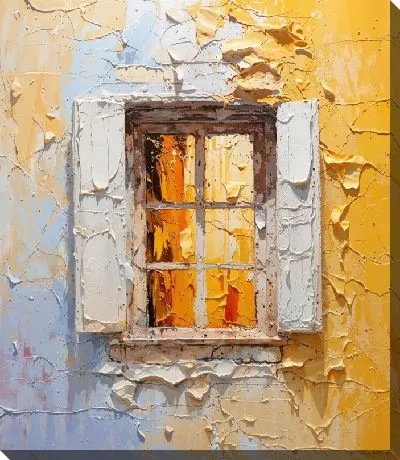 Картина маслом Окно №14