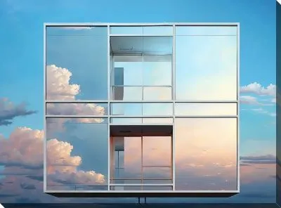 Картина маслом Окно №20