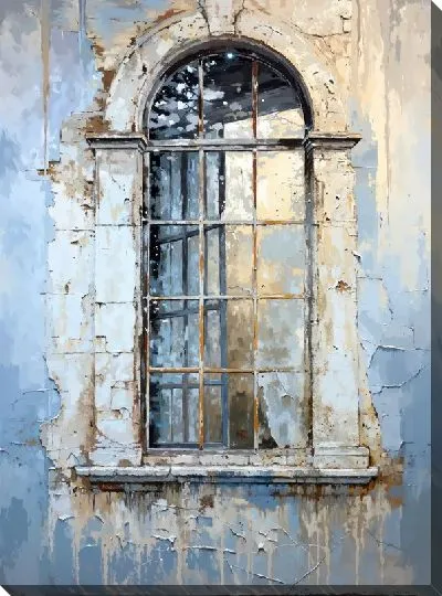 Картина маслом Окно №21