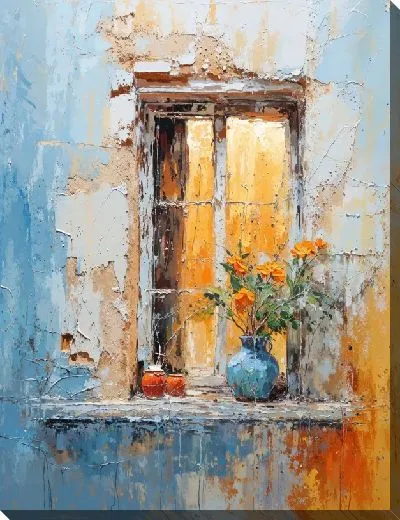 Картина маслом Окно №23