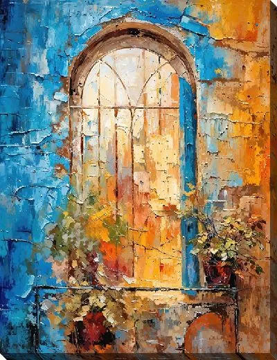 Картина маслом Окно №29