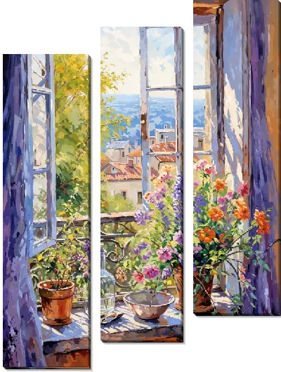 Модульная картина Окно №33