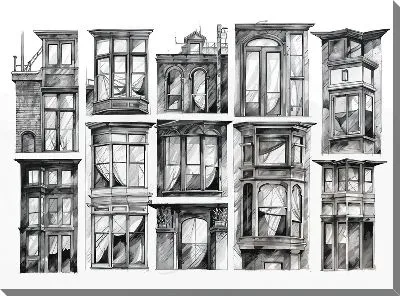 Картина маслом Окна №39