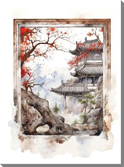 Картина маслом Окно №41