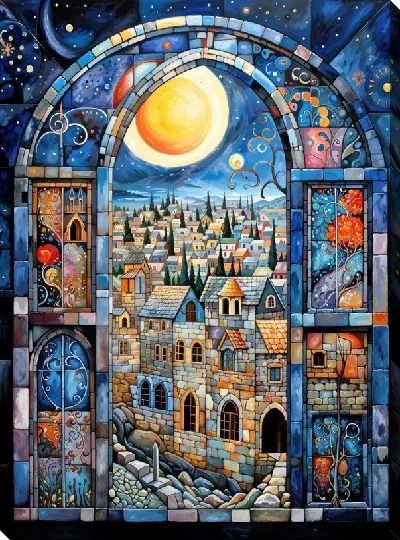 Картина маслом Окно №43