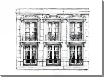 Картина маслом Окна №45