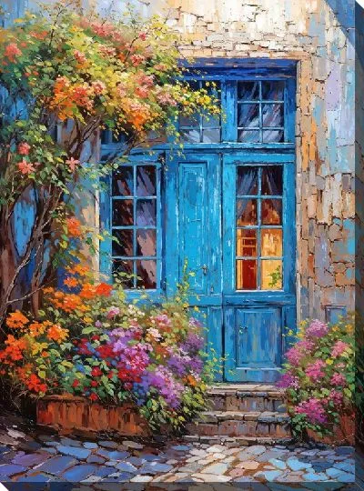 Картина маслом Окно №46