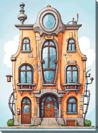 Картина маслом Окно №48