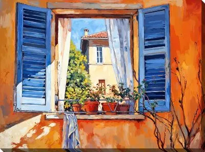 Картина маслом Окно №51