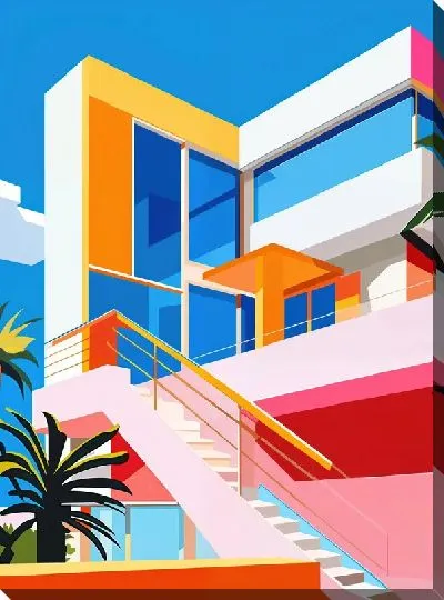 Картина маслом Окна №52