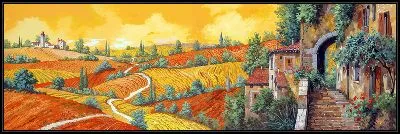 Картина Полевые маки в Тоскане №3