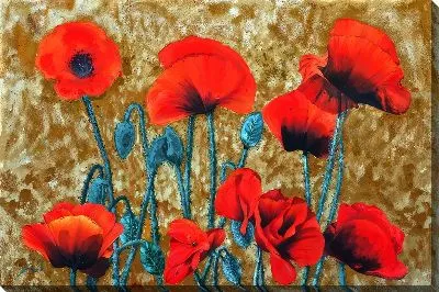 Картина маслом Маки №109