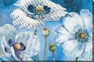 Картина маслом Белые маки №112