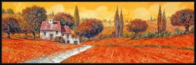 Картина Полевые маки в Тоскане №4