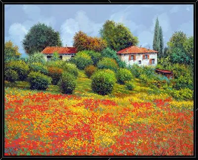 Картина Полевые маки в Тоскане №5