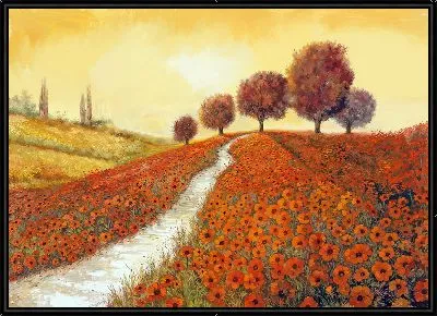 Картина Полевые маки в Тоскане №7