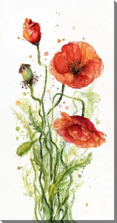 Картина маслом Маки №124