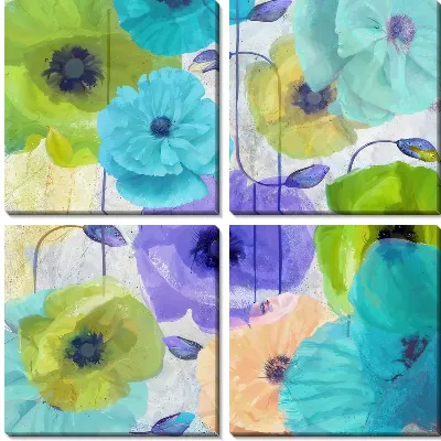 Модульная картина Маки №133