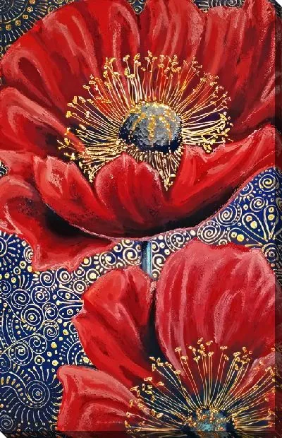 Картина маслом Маки №142