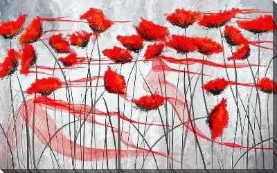 Картина маслом Маки №143