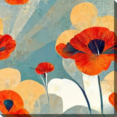 Картина маслом Маки №171