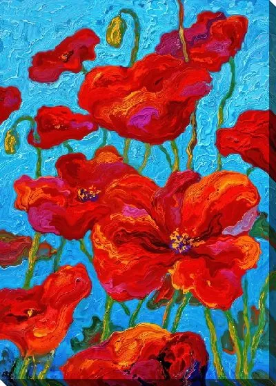 Картина маслом Маки №177