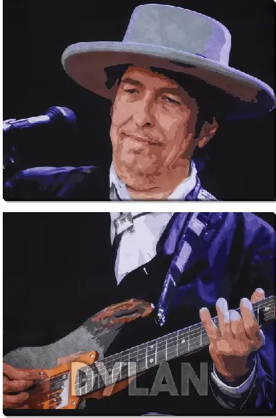 Модульная картина Боб Дилан №1