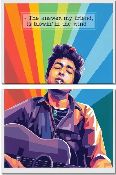Модульная картина Боб Дилан №13