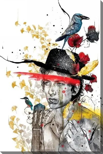 Картина маслом Боб Дилан №16