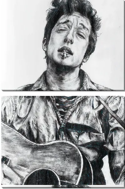 Модульная картина Боб Дилан №20