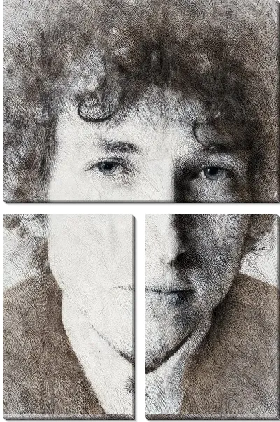 Модульная картина Боб Дилан №23