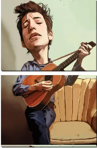 Модульная картина Боб Дилан №27