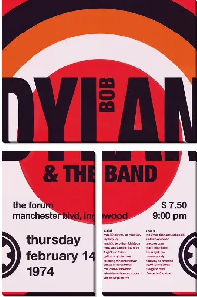 Модульная картина Боб Дилан №38