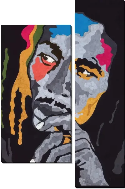 Модульная картина Боб Марли №1